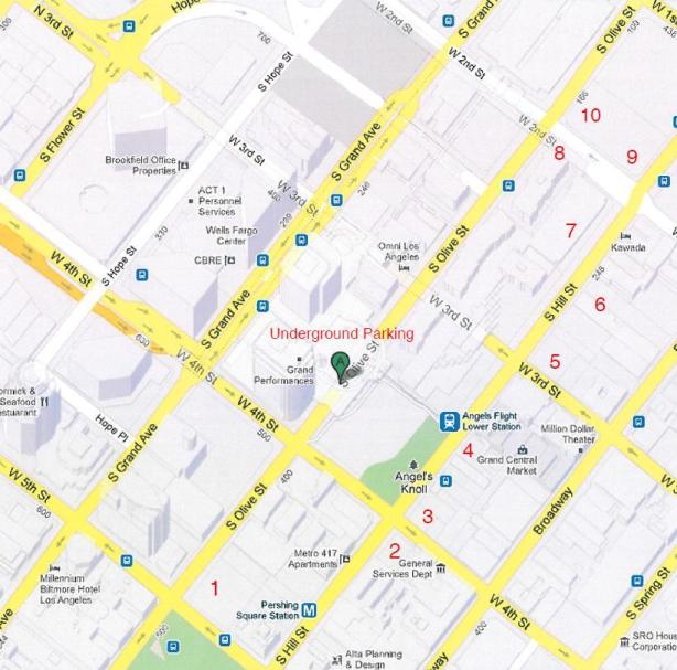 Downtown LA parking map
