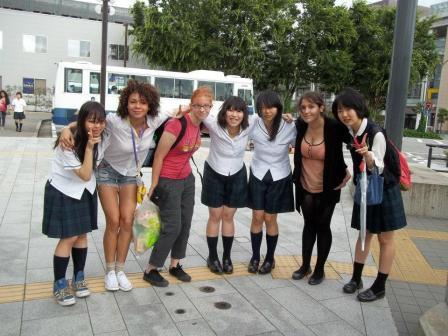 Bri Turner, classmates, and new friends