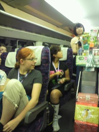 On the Shinkansen bullet train