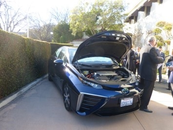 Display of Mirai by Toyota