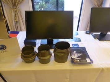 JFEの地震耐性パイプの展示