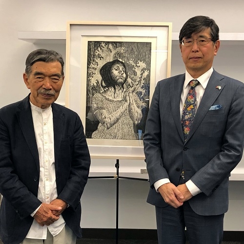 Maestro Shinzaburo Takeda with Consul General Chiba