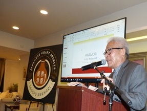 SFの高級日本食レストランSushi Ranオーナー 当銘氏による泡盛講座